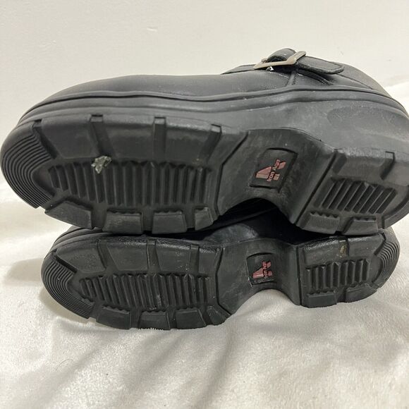 Iron Age Steel Toe Clogs Size 6 Women Black Workwear Outdoor Minimal Buckle - Picture 3 of 6